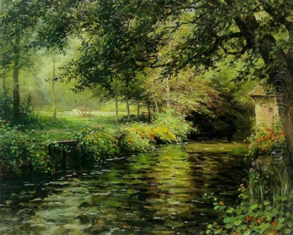 A Sunny Morning At Beaumont-le-roger Oil Painting by Louis Aston Knight