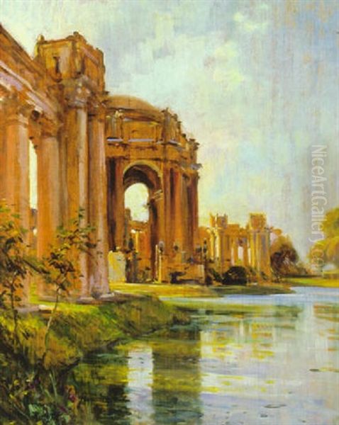 Palace Of Fine Arts, San Francisco Oil Painting by Louis Aston Knight