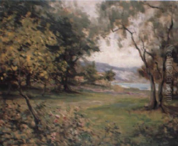 Jardin Sur La Riviera Oil Painting by Louis Aston Knight