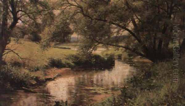 Under Willows Oil Painting by Louis Aston Knight