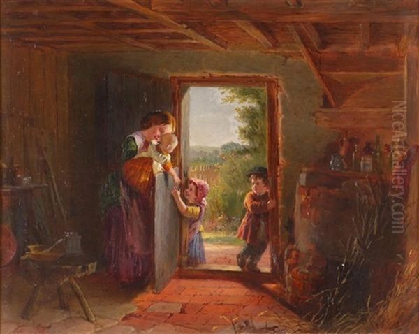 Happy Days Oil Painting by William Henry Knight