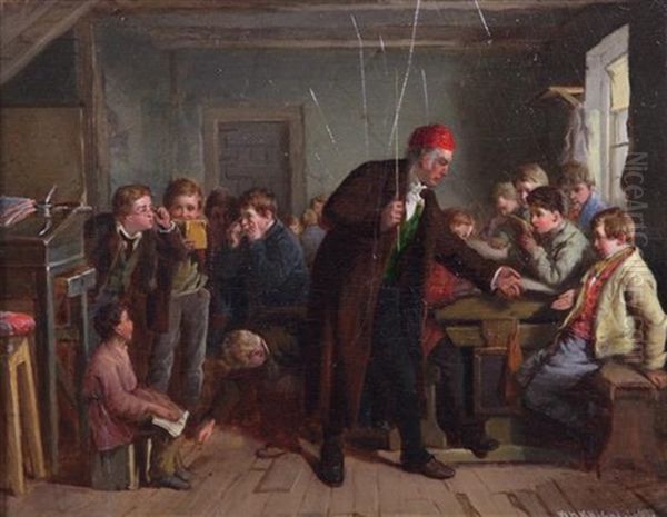 The Naughty Pupil Oil Painting by William Henry Knight