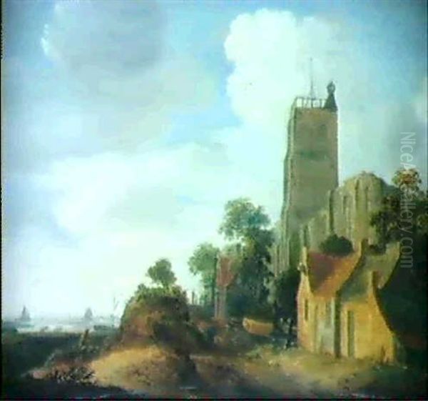 Die Kirche Egmont Am See Oil Painting by Wouter Knijff