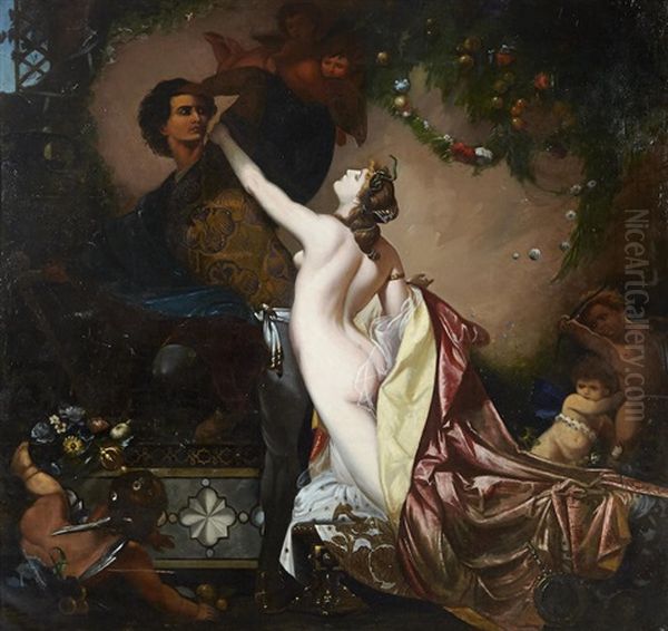 Tannhauser Und Venus Oil Painting by Otto Knille