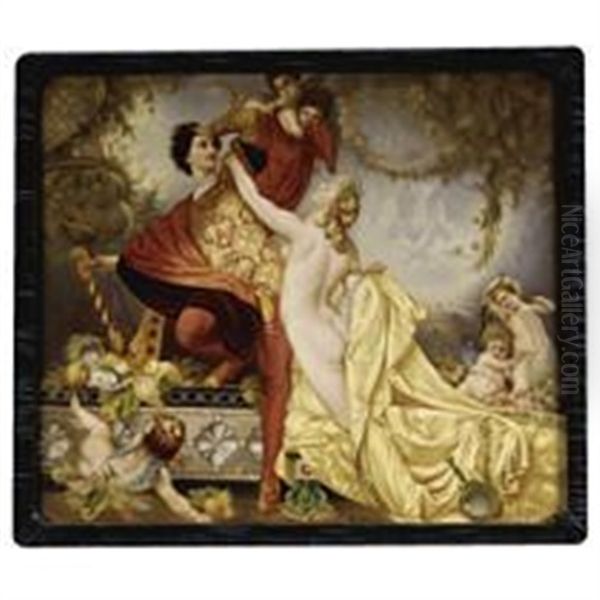 Venus And Tannhauser Oil Painting by Otto Knille