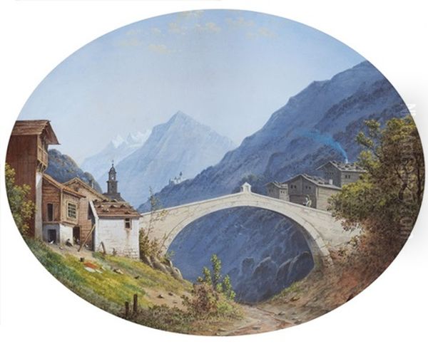 Paisajes Alpinos Oil Painting by Hendrik Johannes Knip