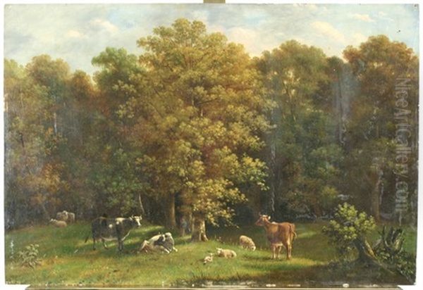 Tending The Flock by Hendrik Johannes Knip