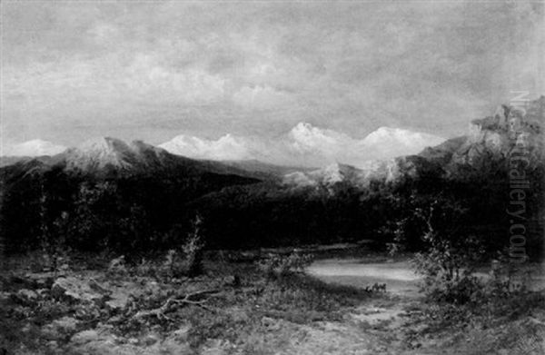 Gebirgslandschaft Im Kaukasus by Waldemar Knoll