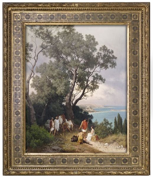 Meleagros Erlegt Den Kaledonischen Eber Oil Painting by Hugo Knorr