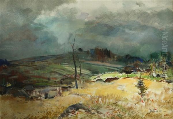 Landschaft Oil Painting by Vaclav Knotek