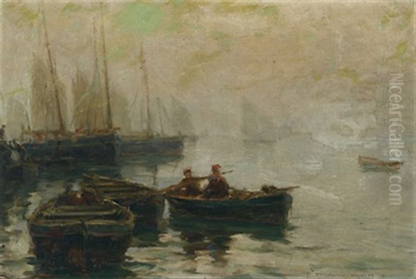 Port Bric, France Oil Painting by Farquhar McGillivray Strachen Knowles