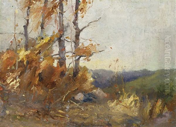 Autumn Afternoon Oil Painting by Farquhar McGillivray Strachen Knowles