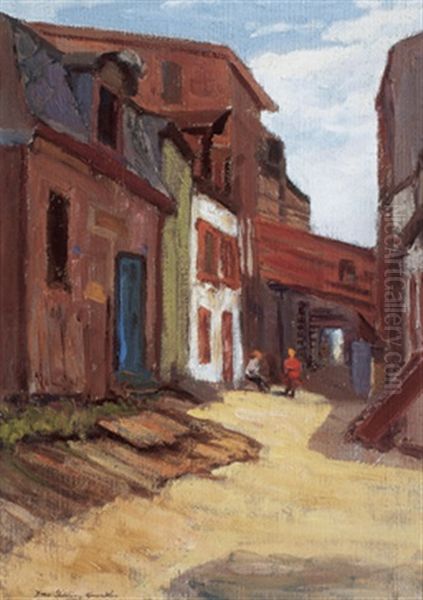 Laneway, Corktown Oil Painting by Farquhar McGillivray Strachen Knowles