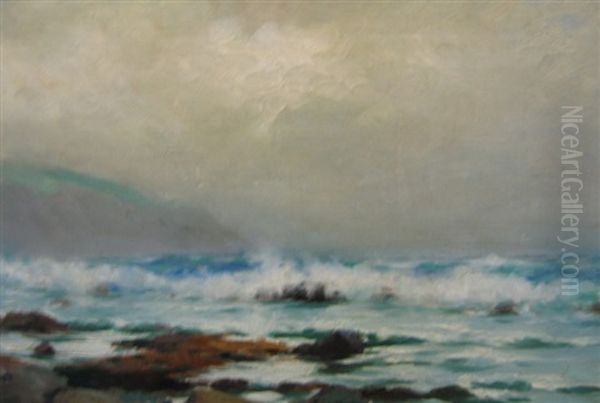 Heavy Weather Oil Painting by Farquhar McGillivray Strachen Knowles