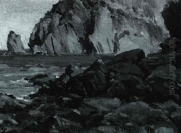 Rocky Bay, Nova Scotia Oil Painting by Farquhar McGillivray Strachen Knowles