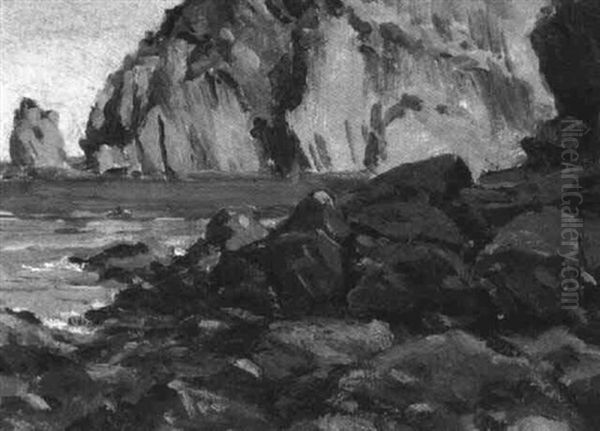 Rocky Bay, Nova Scotia Oil Painting by Farquhar McGillivray Strachen Knowles