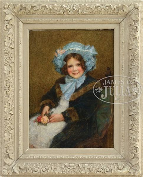 Portrait Of Joyce Hurchcliffe Oil Painting by George Sheridan Knowles