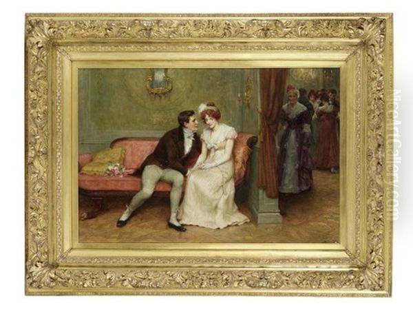 The Proposal Oil Painting by George Sheridan Knowles