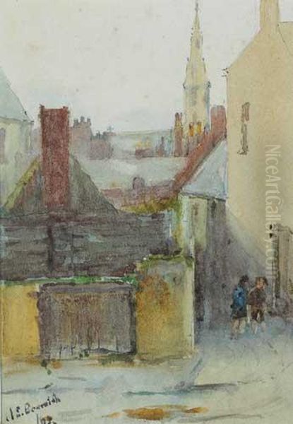 Sketch At Ennis, County Clare Oil Painting by Janie M. Beamish