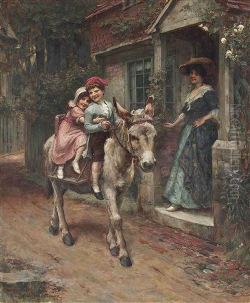 The Morning Ride Oil Painting by George Sheridan Knowles