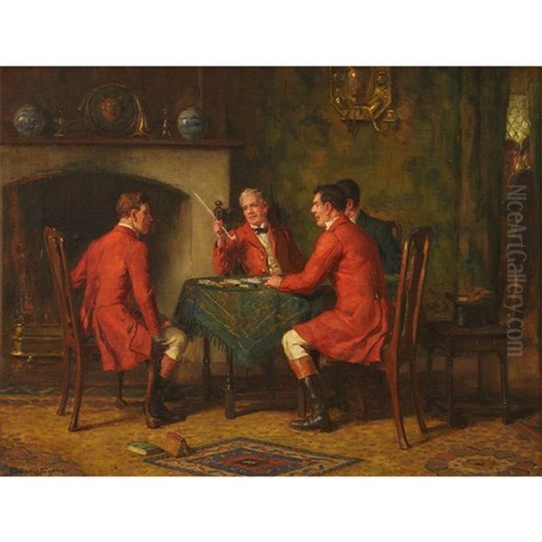 An Oft Told Tale Oil Painting by George Sheridan Knowles