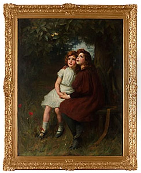 Whispering Leaves Oil Painting by George Sheridan Knowles