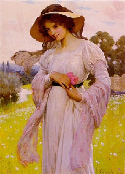 The Young Beauty Oil Painting by George Sheridan Knowles