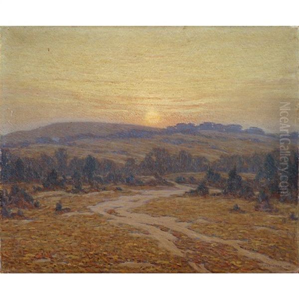 Hillside At Dawn Oil Painting by James Knox