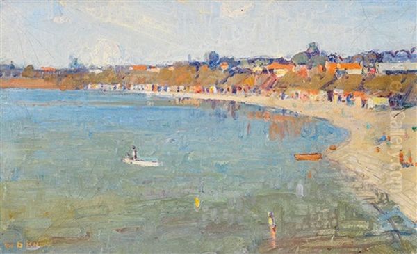 Fisherman's Beach, Mornington Oil Painting by W.D. Knox