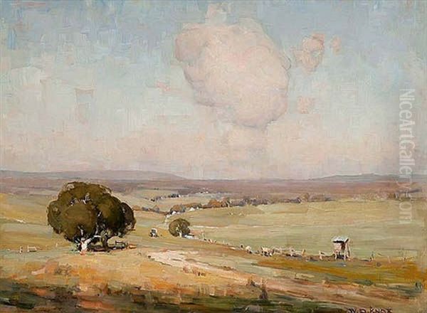 Summer Pastoral Oil Painting by W.D. Knox