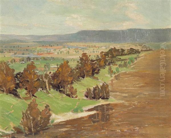 Hawkesbury River Oil Painting by W.D. Knox