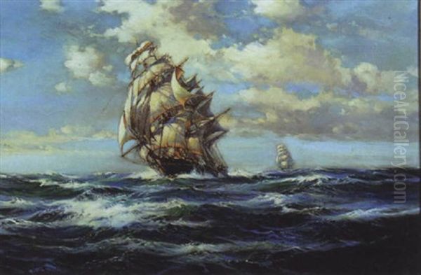 Flying Cloud Oil Painting by William Knox