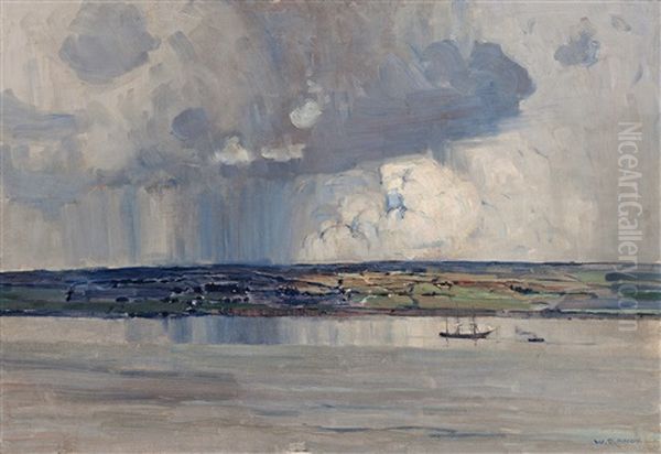 Port Arlington Oil Painting by William Dunn Knox