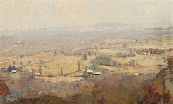 View In The Valley Oil Painting by William Dunn Knox