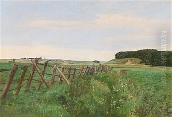 Landscape Oil Painting by Hans Christian Knudsen