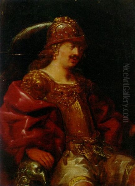 A Roman Emperor Oil Painting by Nikolaus Knuepfer