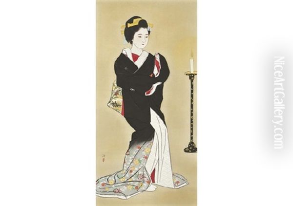 Mai Oil Painting by Kiyoshi Kobayakawa