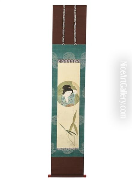 Kakejiku (hanging Scroll) Oil Painting by Eitoku Kobayashi