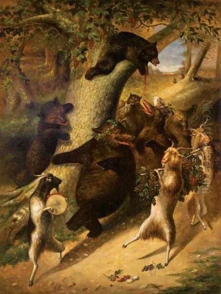 The March Of Silenus Oil Painting by William Holbrook Beard