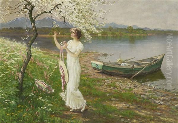 Spring Oil Painting by Hermann Koch