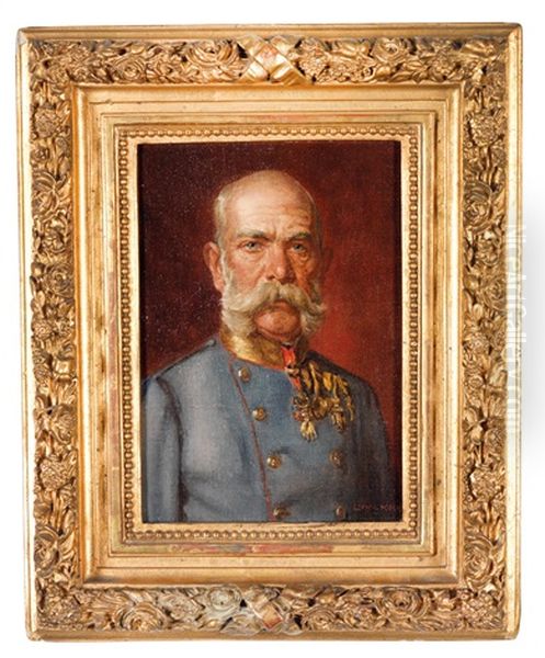 Emperor Franz Joseph I. Of Austria Oil Painting by Ludwig Koch