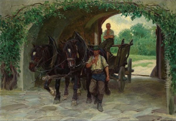 Heimkehr Oil Painting by Ludwig Koch