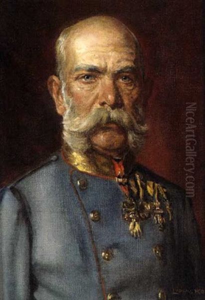 Kaiser Franz Joseph I. Von Osterreich Oil Painting by Ludwig Koch