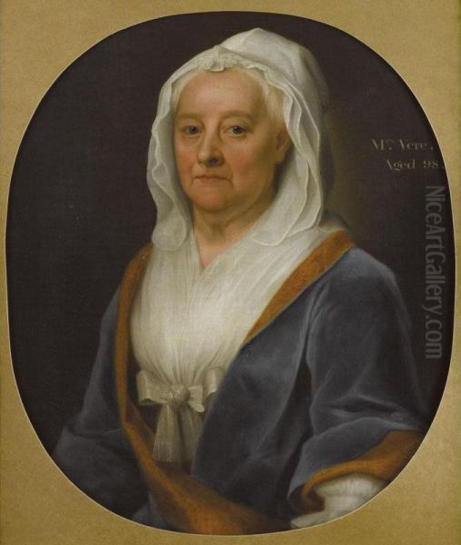 Portrait Of Mrs. Vere Oil Painting by George Beare