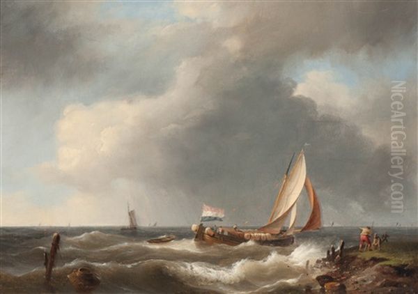 The Passing Of The Storm Oil Painting by Hermanus Koekkoek the Elder