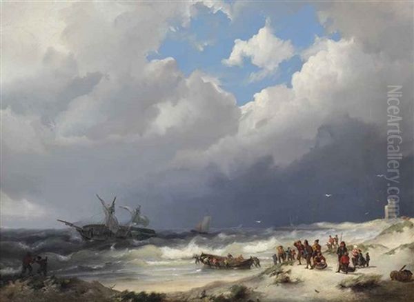 To The Rescue by Hermanus Koekkoek the Elder