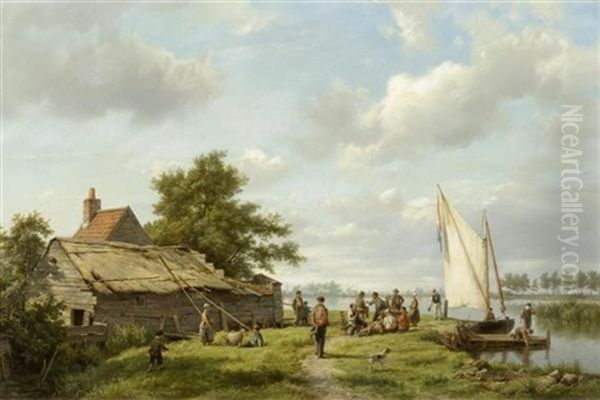 Auf Der Zuider Zee by Hermanus Koekkoek the Elder