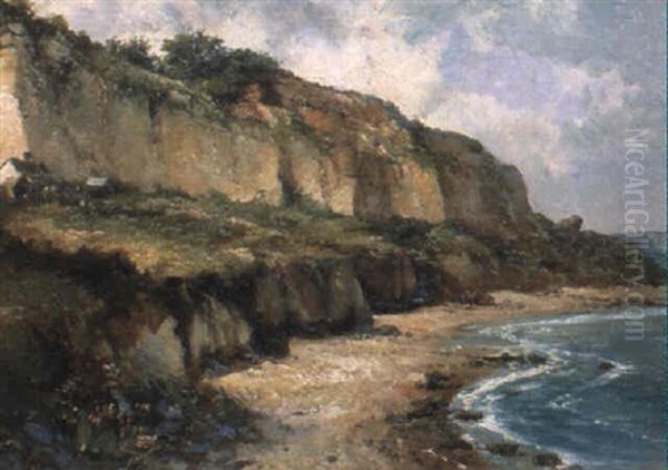 The Headland Oil Painting by Hermanus Koekkoek the Elder