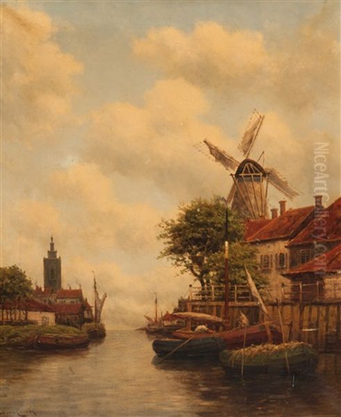 Meerdervoort, Holland Oil Painting by Hermanus Koekkoek the Younger