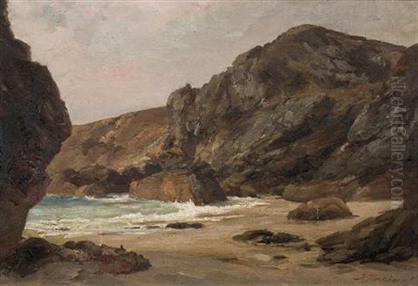 Coastal Scene Oil Painting by Hermanus Koekkoek the Younger